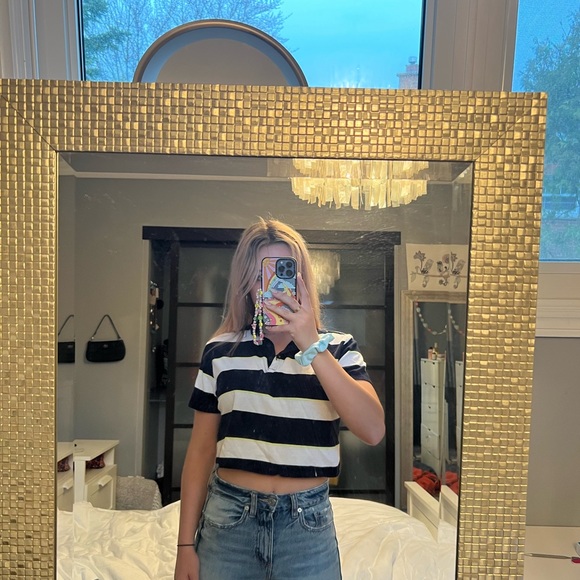 Garage cropped striped tee - Picture 2 of 3